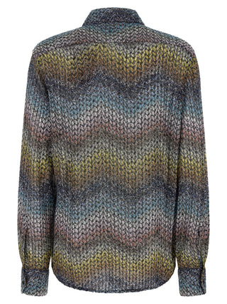 Blusa multicolor de viscosa