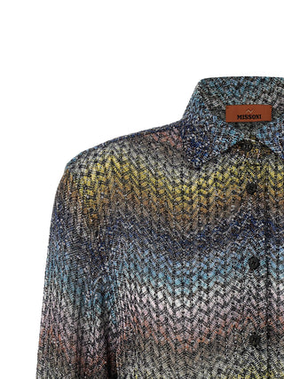 Blusa multicolor de viscosa