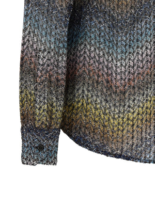 Blusa multicolor de viscosa