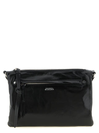 Black Calfskin Crossbody Bag