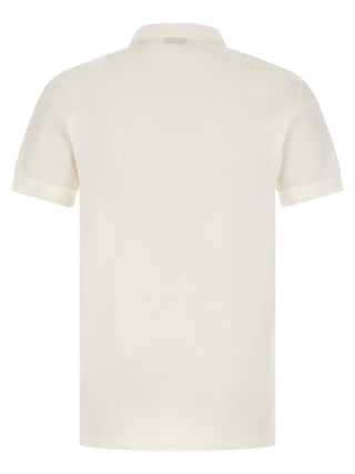 White Cotton Polo Shirt