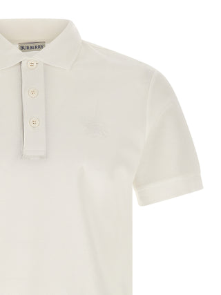 White Cotton Polo Shirt