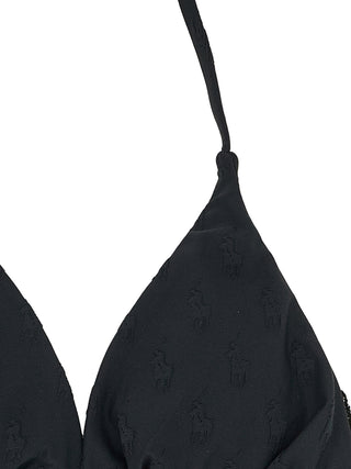 Black Recycled Polyester Bikini