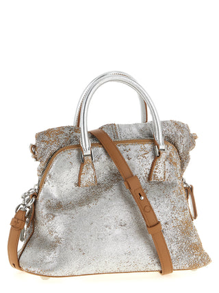 Silver Lambskin Handbag