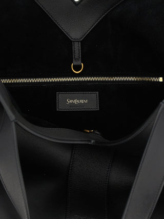 Black Calfskin Tote Bag