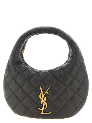 Bolso de mano de piel de cordero marrón