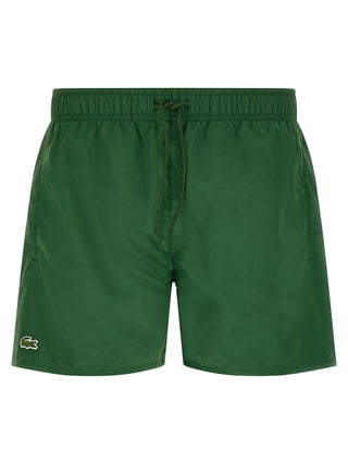 Bicolor Polyester Swim Shorts