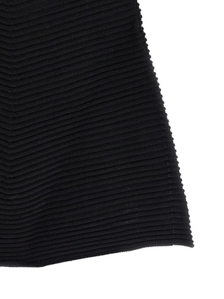 Black Polyester Short Dress
