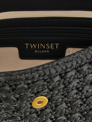 Black Polypropylene Crossbody Bag