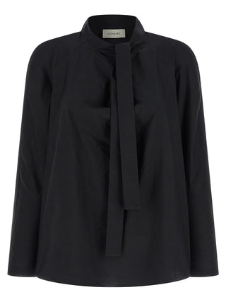 Blusa negra de algodón
