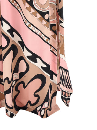 Multicolor Viscose Long Dress
