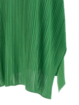 Bicolor Polyester Midi Dress