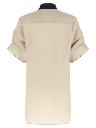 Blusa de poliéster beige
