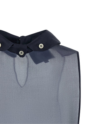 Blue Silk Shirt