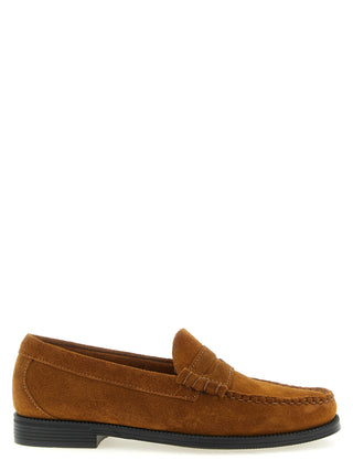 Brown Cowhide Slip-On Loafers
