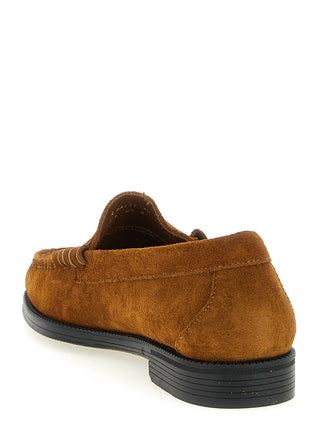 Brown Cowhide Slip-On Loafers