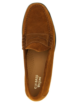 Brown Cowhide Slip-On Loafers