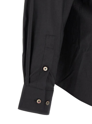 Blusa negra de algodón