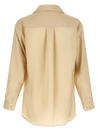 Beige Silk Blouse