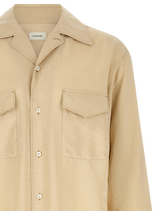 Beige Silk Blouse