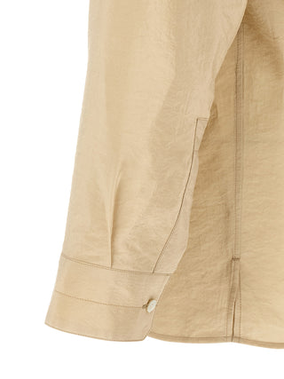 Beige Silk Blouse