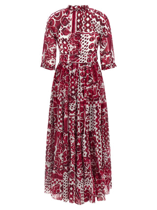 Fuchsia Cotton Long Dress