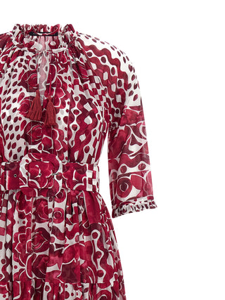 Fuchsia Cotton Long Dress