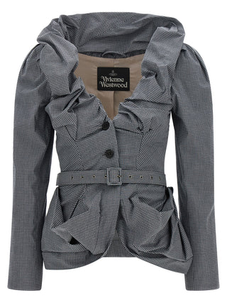 Gray Cotton Blazer