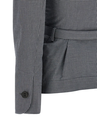 Gray Cotton Blazer