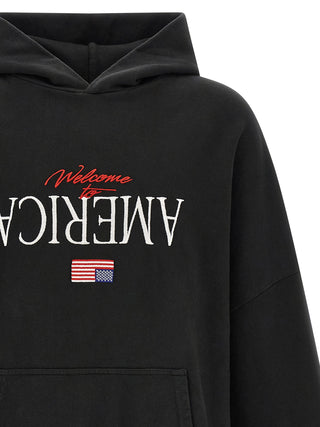 Black Cotton Sweatshirt