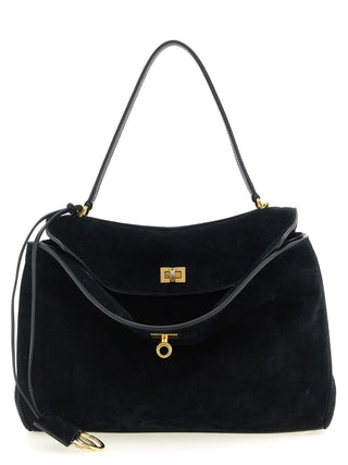 Bolso de piel de becerro negro