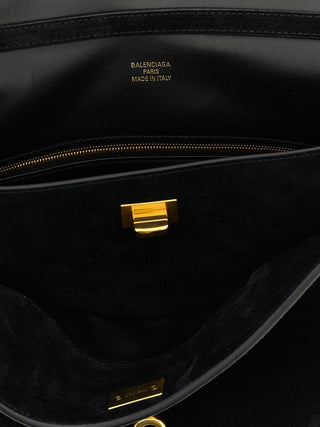 Bolso de piel de becerro negro