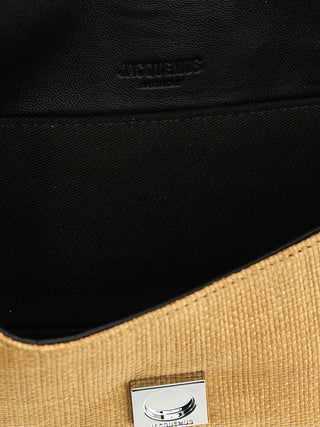 Beige Polyamide Shoulder Bag