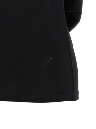 Black Viscose T-Shirt