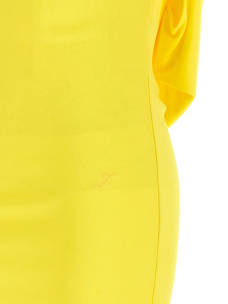 Vestido corto bicolor de viscosa