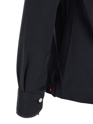 Blue Cotton Polo Shirt