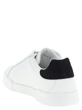 Bicolor Calfskin Low Top Sneakers