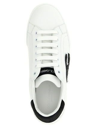 Bicolor Calfskin Low Top Sneakers