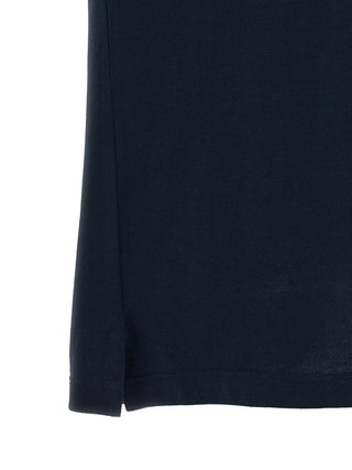 Blue Cotton Polo Shirt