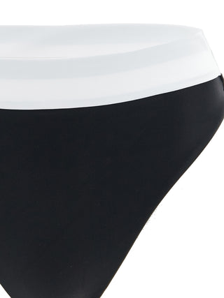 Bicolor Recycled Polyamide Swim Briefs