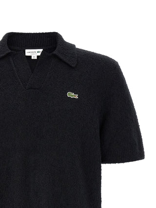 Black Cotton Polo Shirt