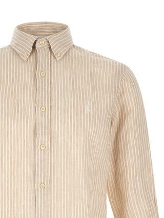 Beige Linen Blouse