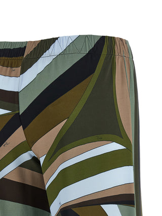 Multicolor Viscose Flared Pants