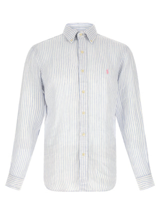 Blue Linen Blouse