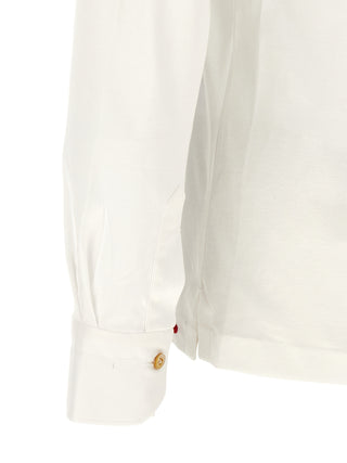 White Cotton Polo Shirt