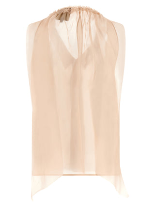 Blusa de seda multicolor