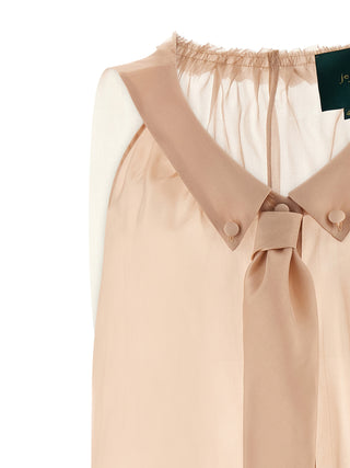 Blusa de seda multicolor