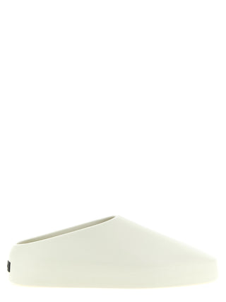 Beige Acetate Clogs
