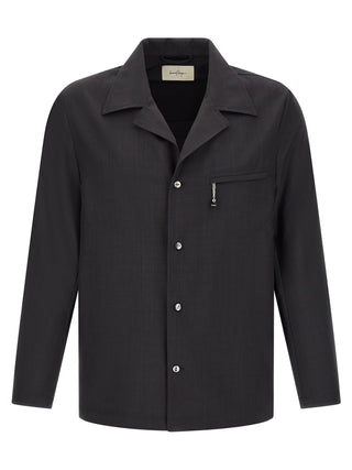 Gray Polyester Blouse