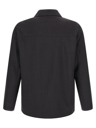 Gray Polyester Blouse